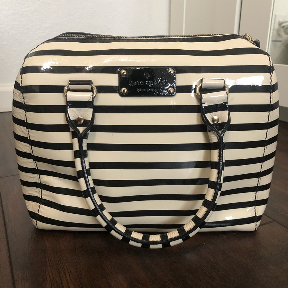Kate Spade Patent Leather Striped Bag